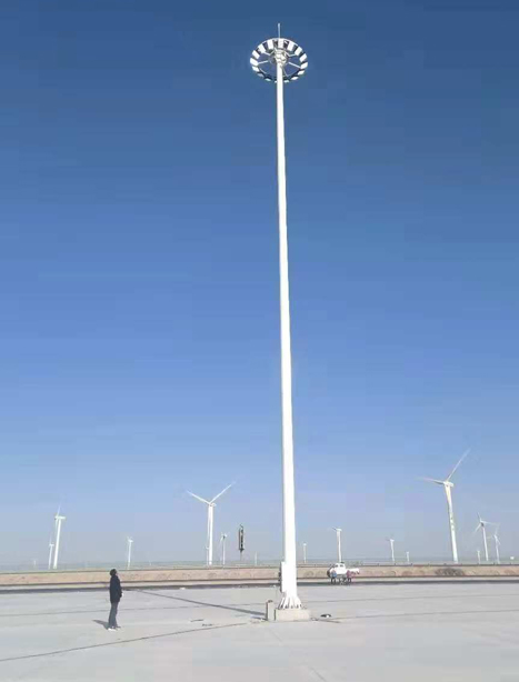 瓜州高速路服务区老街街道高杆灯项目