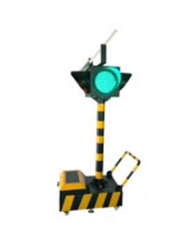 老街街道太阳能移动信号灯