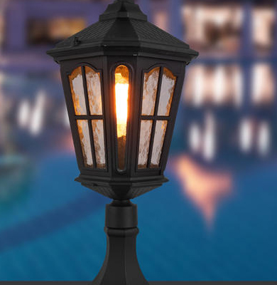 老街街道柱头灯