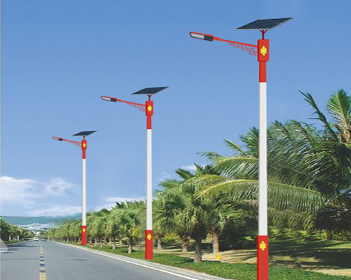 老街街道民族特色路灯