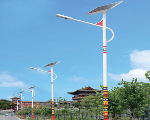 老街街道民族特色路灯