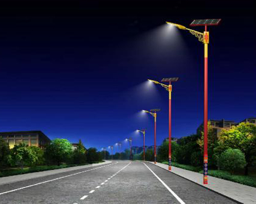 老街街道民族特色路灯