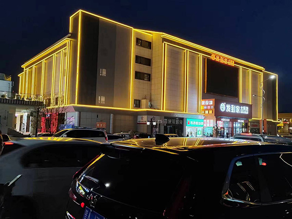 老街街道楼体亮化